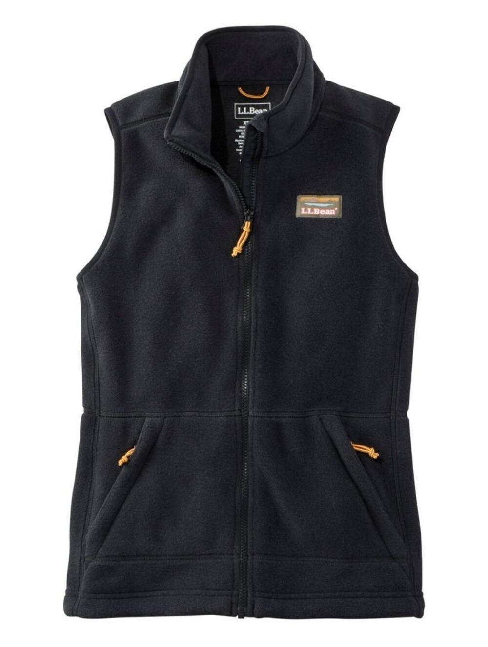 L.L. Bean Black Women's Mountain Classic Fleece Vest Small